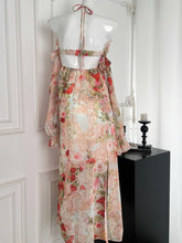 BXOXO party look inspos Summer Women Fashion Elegant Casual Floral Dress Halter Vintage Backless Beach Holiday Maxi Vestidos Female Clothes New Robe